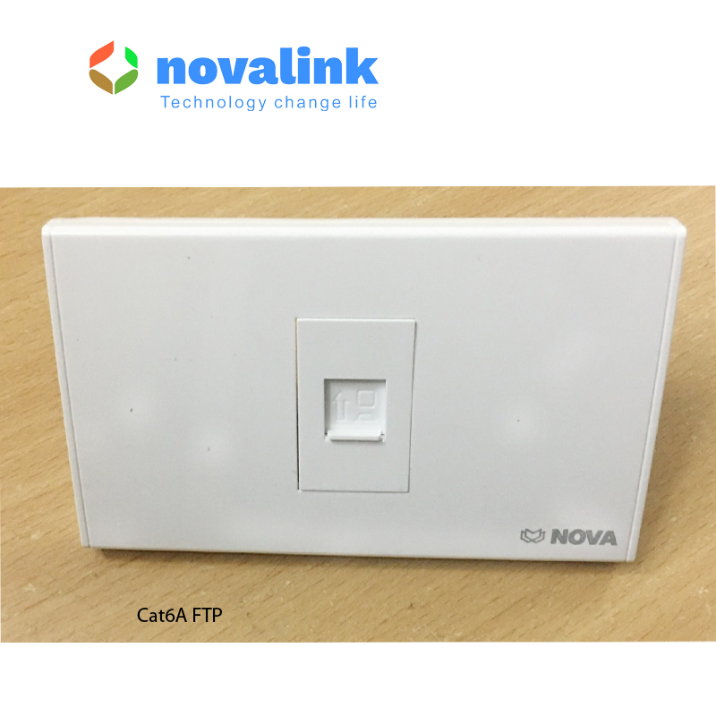 Nhân mạng cat6A  Chống nhiễu tốc độ 10Gb  chính hãng Novalink mã CC-04-00187
